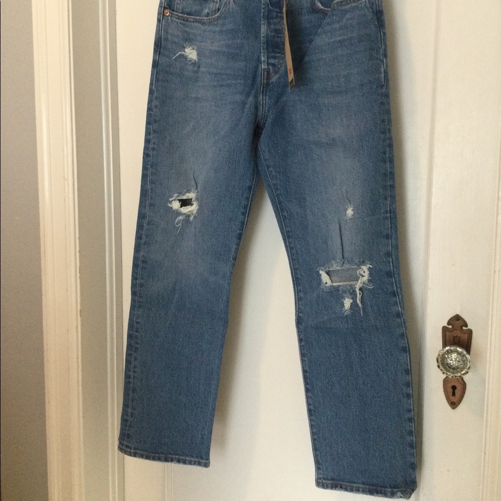 Levi’s 501 Original Cropped 27x26 Women’s Jeans - Picture 3 of 14